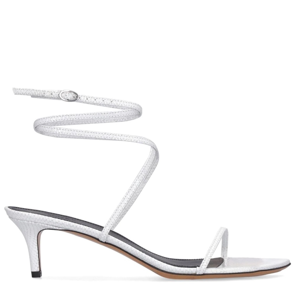 Isabel Marant 50mm Aridee python print leather sandals- 40 NWT